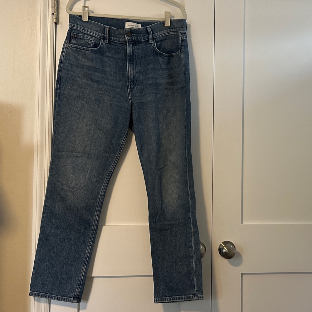 Lafayette 148 New York Straight Jeans in Classic Blue